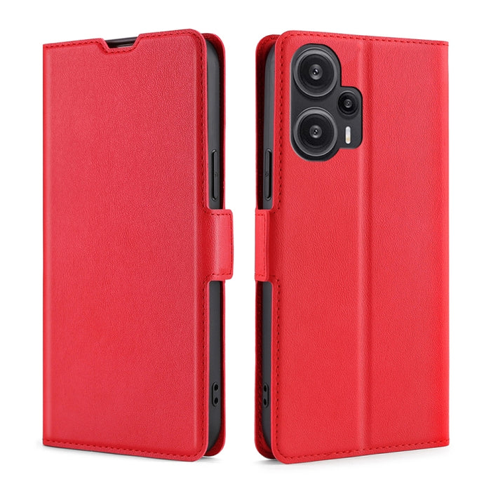 Estuche para teléfono de cuero con tapa horizontal y hebilla lateral de voltaje ultrafino, For Xiaomi Redmi Turbo 3 5G, For Xiaomi Civi 4 Pro, For Xiaomi Redmi A3 4G, For Xiaomi Redmi Note 13 4G, For Xiaomi Redmi Note 13R Pro 5G, For Xiaomi 14 Ultra 5G...