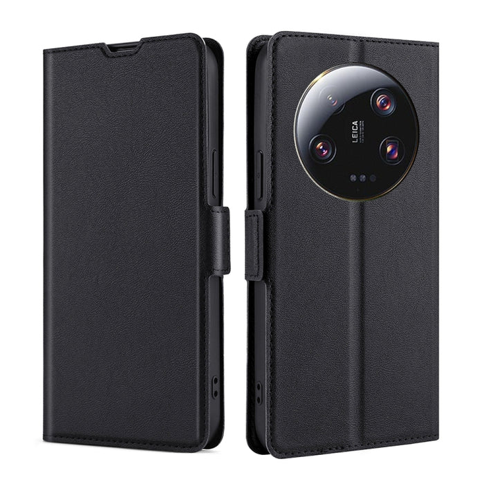 Estuche para teléfono de cuero con tapa horizontal y hebilla lateral de voltaje ultrafino, For Xiaomi Redmi Turbo 3 5G, For Xiaomi Civi 4 Pro, For Xiaomi Redmi A3 4G, For Xiaomi Redmi Note 13 4G, For Xiaomi Redmi Note 13R Pro 5G, For Xiaomi 14 Ultra 5G...