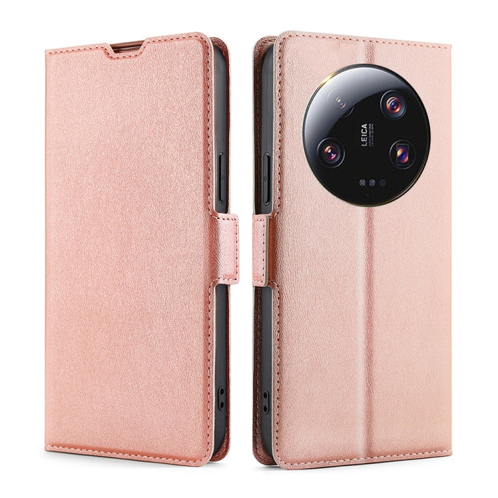 Estuche para teléfono de cuero con tapa horizontal y hebilla lateral de voltaje ultrafino, For Xiaomi Redmi Turbo 3 5G, For Xiaomi Civi 4 Pro, For Xiaomi Redmi A3 4G, For Xiaomi Redmi Note 13 4G, For Xiaomi Redmi Note 13R Pro 5G, For Xiaomi 14 Ultra 5G...