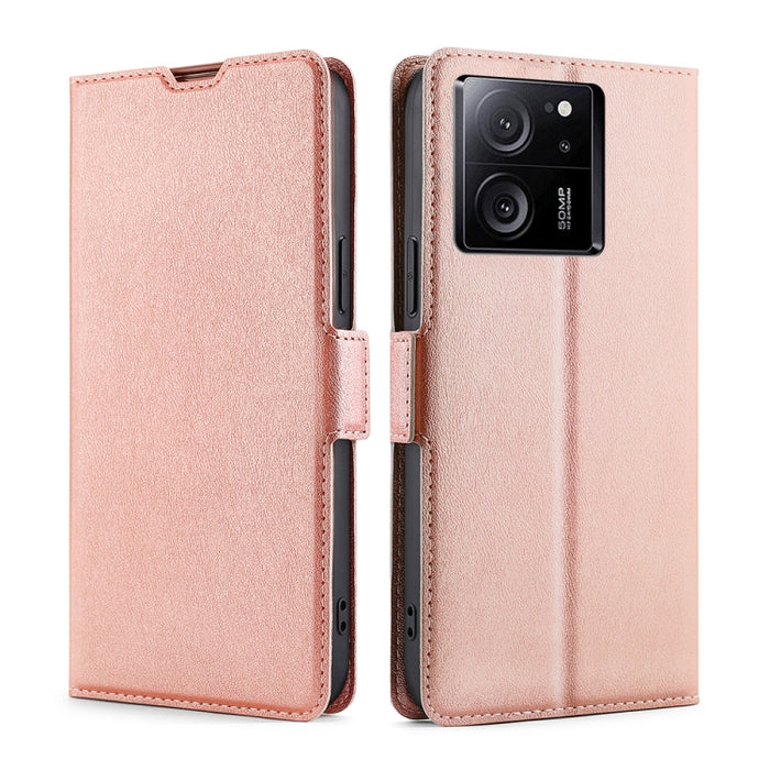 Estuche para teléfono de cuero con tapa horizontal y hebilla lateral de voltaje ultrafino, For Xiaomi Redmi Turbo 3 5G, For Xiaomi Civi 4 Pro, For Xiaomi Redmi A3 4G, For Xiaomi Redmi Note 13 4G, For Xiaomi Redmi Note 13R Pro 5G, For Xiaomi 14 Ultra 5G...