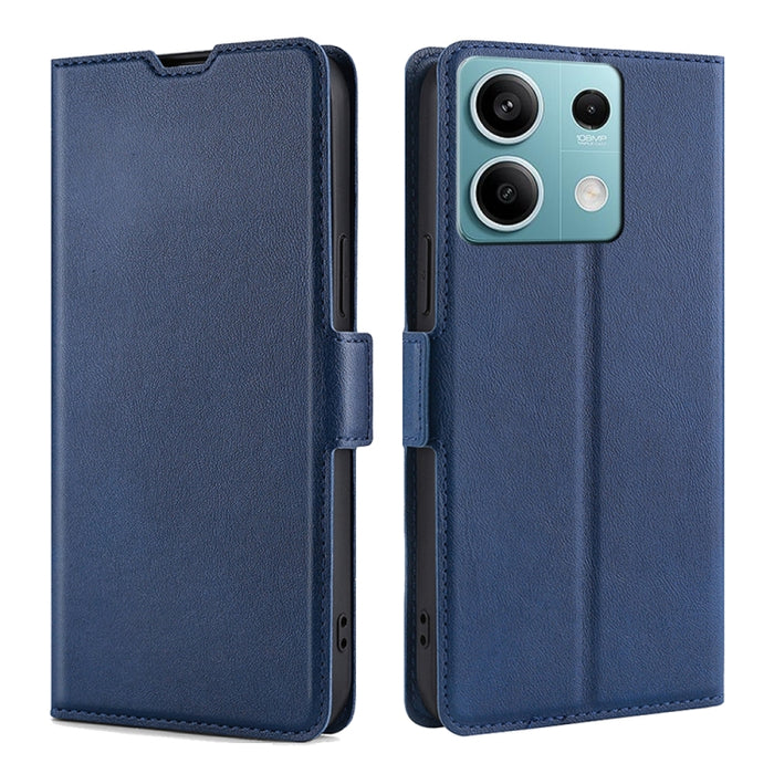 Estuche para teléfono de cuero con tapa horizontal y hebilla lateral de voltaje ultrafino, For Xiaomi Redmi Turbo 3 5G, For Xiaomi Civi 4 Pro, For Xiaomi Redmi A3 4G, For Xiaomi Redmi Note 13 4G, For Xiaomi Redmi Note 13R Pro 5G, For Xiaomi 14 Ultra 5G...