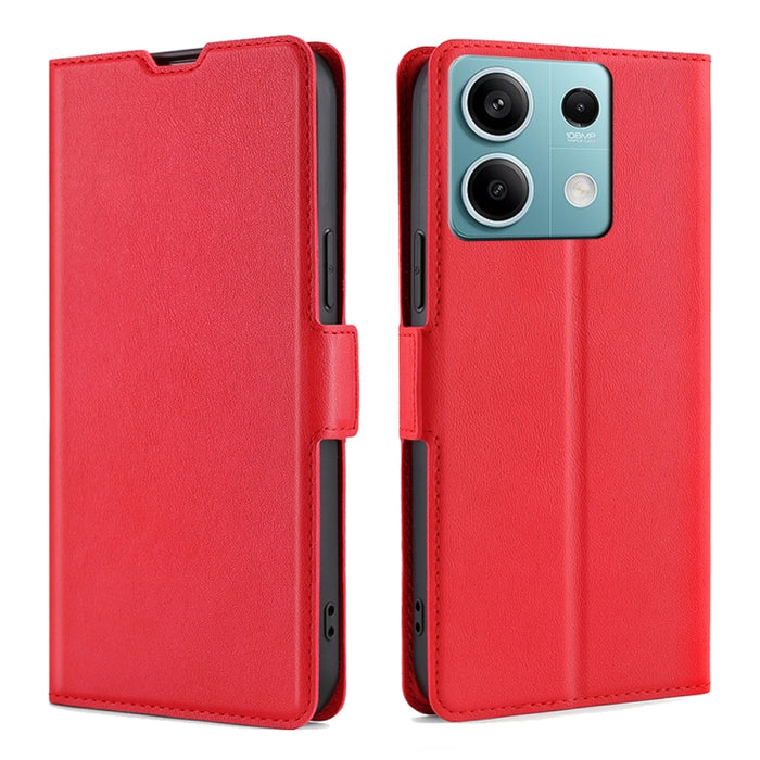 Estuche para teléfono de cuero con tapa horizontal y hebilla lateral de voltaje ultrafino, For Xiaomi Redmi Turbo 3 5G, For Xiaomi Civi 4 Pro, For Xiaomi Redmi A3 4G, For Xiaomi Redmi Note 13 4G, For Xiaomi Redmi Note 13R Pro 5G, For Xiaomi 14 Ultra 5G...