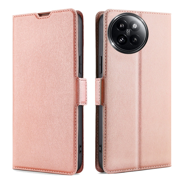 Estuche para teléfono de cuero con tapa horizontal y hebilla lateral de voltaje ultrafino, For Xiaomi Redmi Turbo 3 5G, For Xiaomi Civi 4 Pro, For Xiaomi Redmi A3 4G, For Xiaomi Redmi Note 13 4G, For Xiaomi Redmi Note 13R Pro 5G, For Xiaomi 14 Ultra 5G...