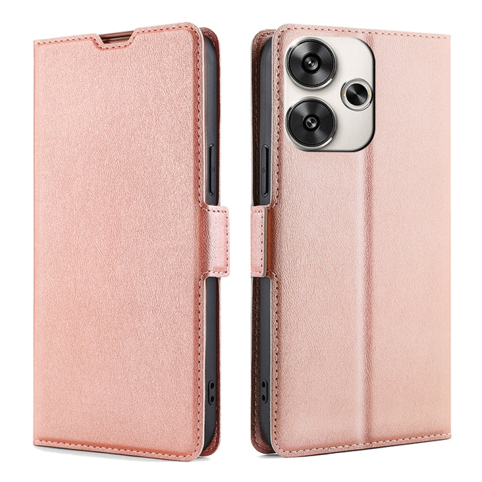 Estuche para teléfono de cuero con tapa horizontal y hebilla lateral de voltaje ultrafino, For Xiaomi Redmi Turbo 3 5G, For Xiaomi Civi 4 Pro, For Xiaomi Redmi A3 4G, For Xiaomi Redmi Note 13 4G, For Xiaomi Redmi Note 13R Pro 5G, For Xiaomi 14 Ultra 5G...