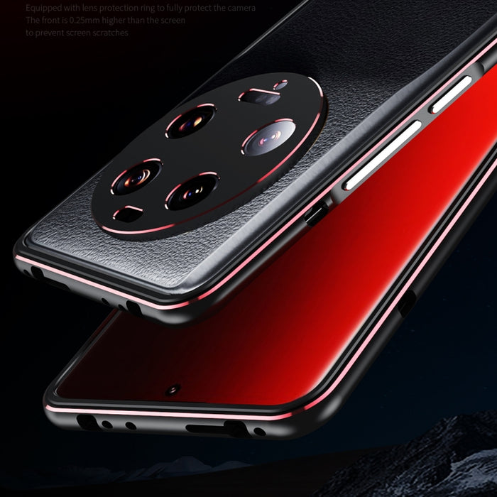 Marco de teléfono de metal LK Aurora con cubierta de lente, For Xiaomi 13 Ultra