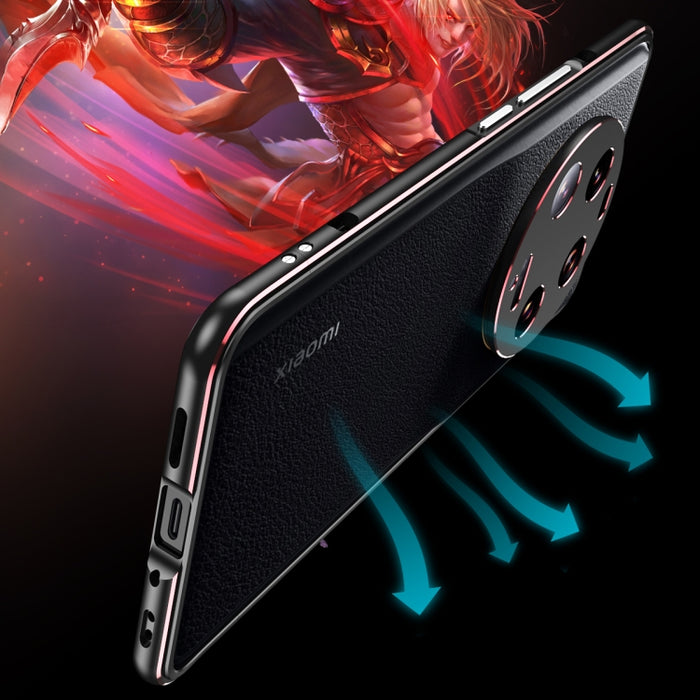 Marco de teléfono de metal LK Aurora con cubierta de lente, For Xiaomi 13 Ultra