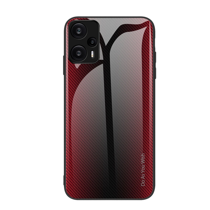 Caja del teléfono de TPU de vidrio degradado de textura, For Xiaomi Poco F6, For Xiaomi Poco F6 Pro, For Xiaomi Redmi Note 12 4G Global, For Xiaomi Redmi Note 12 Turbo