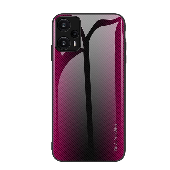 Caja del teléfono de TPU de vidrio degradado de textura, For Xiaomi Poco F6, For Xiaomi Poco F6 Pro, For Xiaomi Redmi Note 12 4G Global, For Xiaomi Redmi Note 12 Turbo