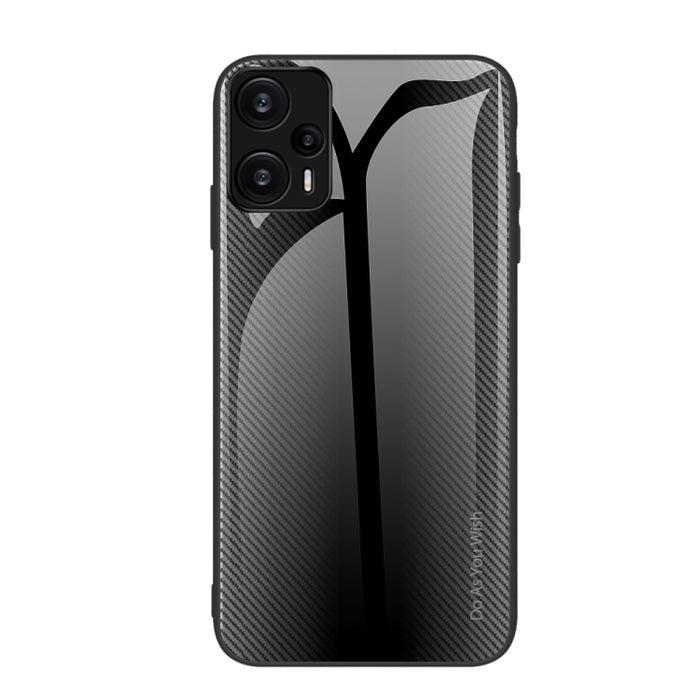 Caja del teléfono de TPU de vidrio degradado de textura, For Xiaomi Poco F6, For Xiaomi Poco F6 Pro, For Xiaomi Redmi Note 12 4G Global, For Xiaomi Redmi Note 12 Turbo