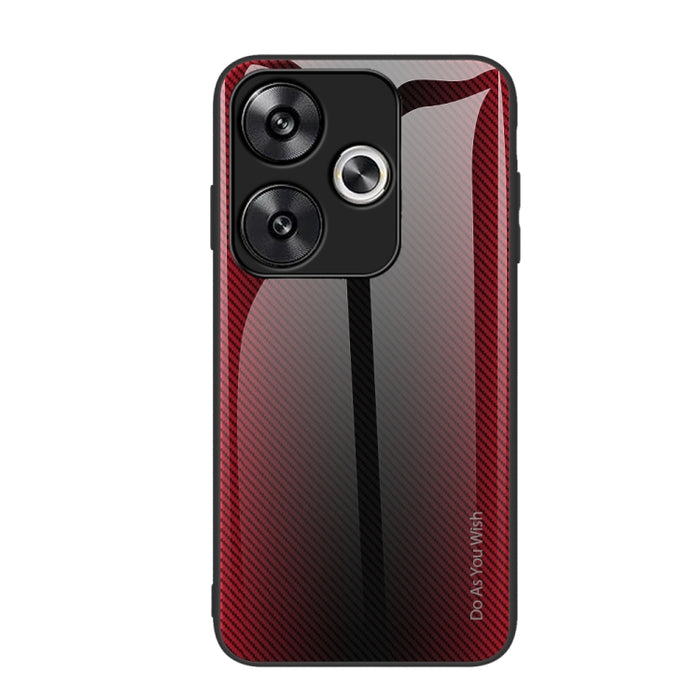 Caja del teléfono de TPU de vidrio degradado de textura, For Xiaomi Poco F6, For Xiaomi Poco F6 Pro, For Xiaomi Redmi Note 12 4G Global, For Xiaomi Redmi Note 12 Turbo