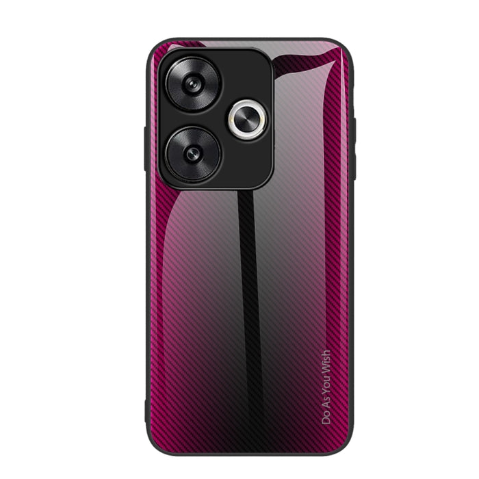 Caja del teléfono de TPU de vidrio degradado de textura, For Xiaomi Poco F6, For Xiaomi Poco F6 Pro, For Xiaomi Redmi Note 12 4G Global, For Xiaomi Redmi Note 12 Turbo