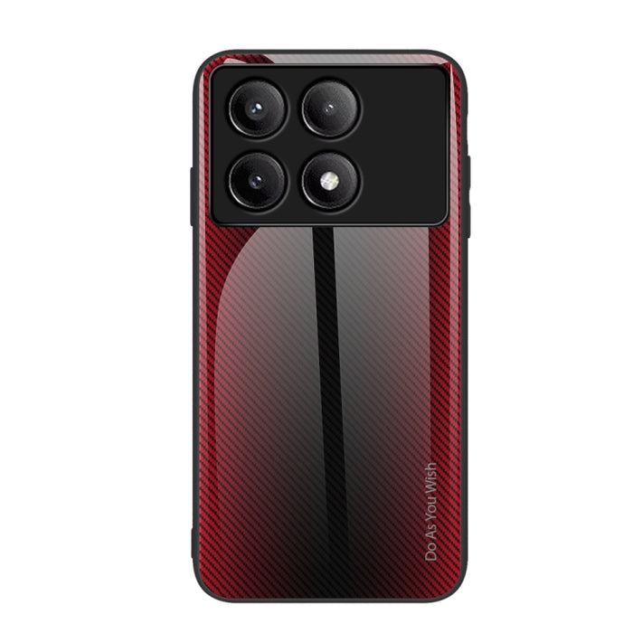 Caja del teléfono de TPU de vidrio degradado de textura, For Xiaomi Poco F6, For Xiaomi Poco F6 Pro, For Xiaomi Redmi Note 12 4G Global, For Xiaomi Redmi Note 12 Turbo