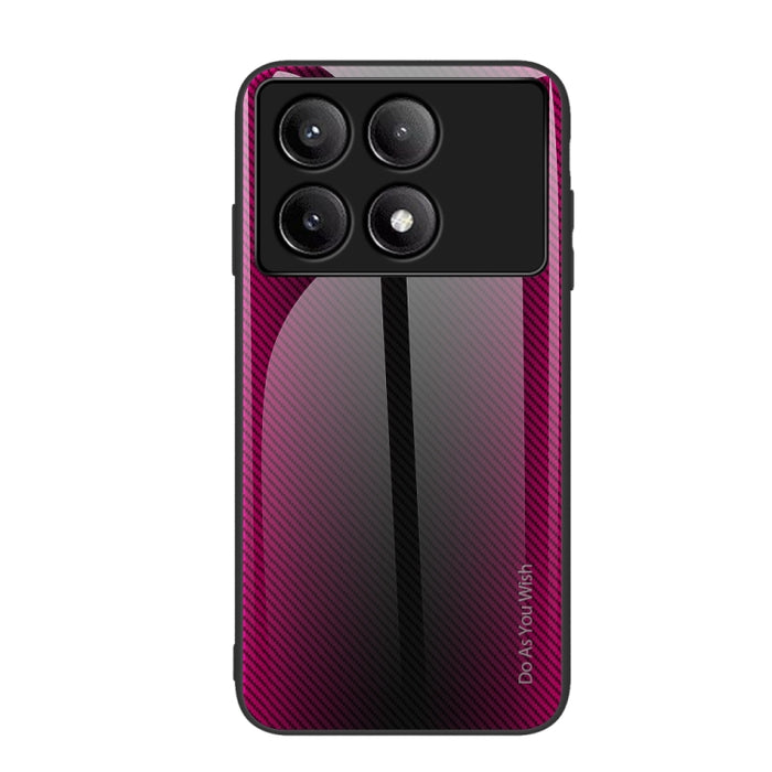 Caja del teléfono de TPU de vidrio degradado de textura, For Xiaomi Poco F6, For Xiaomi Poco F6 Pro, For Xiaomi Redmi Note 12 4G Global, For Xiaomi Redmi Note 12 Turbo