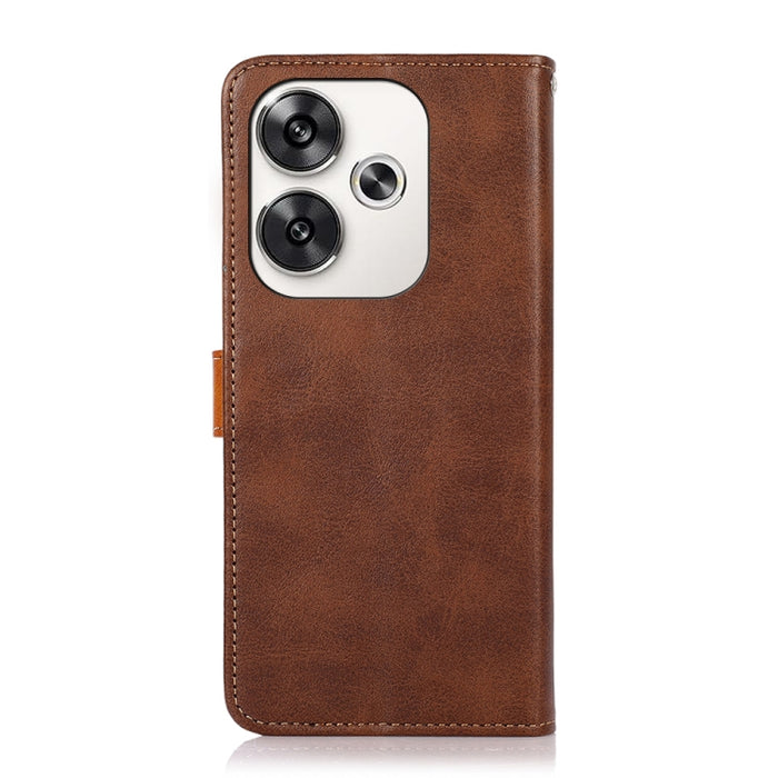 KHAZNEH Funda de cuero con tapa de textura de piel de vaca para teléfono, For Xiaomi Poco F6 / Redmi Turbo 3, For Xiaomi Poco F6 Pro, For Xiaomi Redmi K70 5G / K70 Pro 5G, For Xiaomi Redmi A3, For Xiaomi Redmi Note 13 Pro 4G / POCO M6 Pro              ...