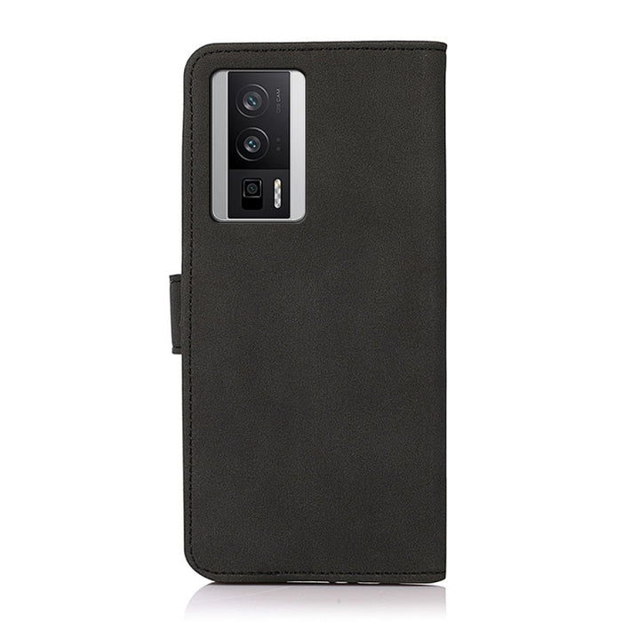 KHAZNEH Estuche para teléfono de cuero con textura mate, For Xiaomi Poco F5 Pro