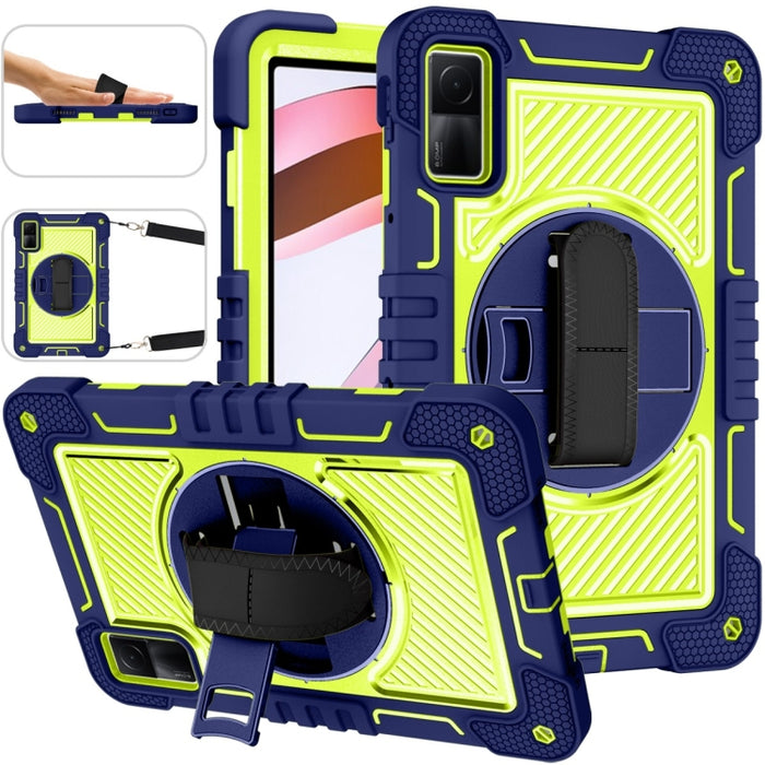 Estuche para tableta de silicona con contraste de PC con rotación de 360 grados, For Xiaomi Redmi Pad 10.61