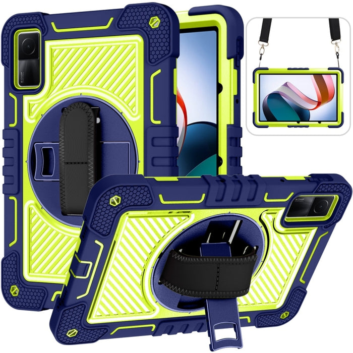Estuche para tableta de silicona con contraste de PC con rotación de 360 grados, For Xiaomi Redmi Pad 10.61