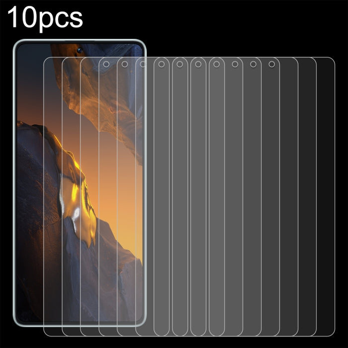 10pcs 0.26mm 9H 2.5D Película de vidrio templado, For Xiaomi Poco F5 (10 PCS), For Xiaomi Poco F5 Pro (10 PCS)