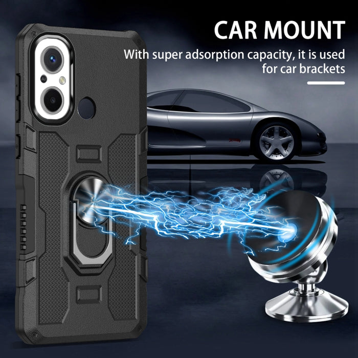 Funda híbrida para teléfono Ring Holder Armor, For Xiaomi Redmi 12C 4G, For Xiaomi Redmi Note 12 5G Global, For Xiaomi Redmi Note 12 Pro Global
