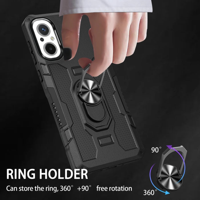 Funda híbrida para teléfono Ring Holder Armor, For Xiaomi Redmi 12C 4G, For Xiaomi Redmi Note 12 5G Global, For Xiaomi Redmi Note 12 Pro Global