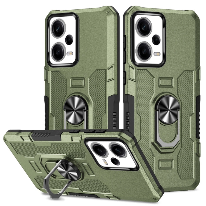 Funda híbrida para teléfono Ring Holder Armor, For Xiaomi Redmi 12C 4G, For Xiaomi Redmi Note 12 5G Global, For Xiaomi Redmi Note 12 Pro Global