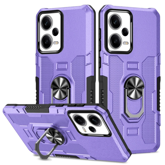 Funda híbrida para teléfono Ring Holder Armor, For Xiaomi Redmi 12C 4G, For Xiaomi Redmi Note 12 5G Global, For Xiaomi Redmi Note 12 Pro Global