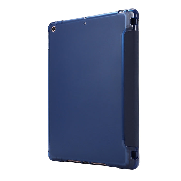 Estuche de cuero con tapa horizontal para bolsa de aire con soporte triple y portalápices