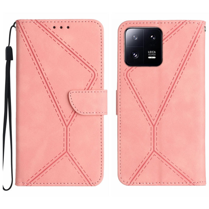 Funda de teléfono de cuero en relieve con costuras, For Xiaomi 13 Ultra, For Xiaomi Redmi Note 12 4G, For Xiaomi Redmi A1 / A2, For Xiaomi Redmi 11A, For Xiaomi Redmi Note 12 Pro+, For Redmi Note 12 Pro 5G, For Xiaomi POCO X5 Pro                       ...