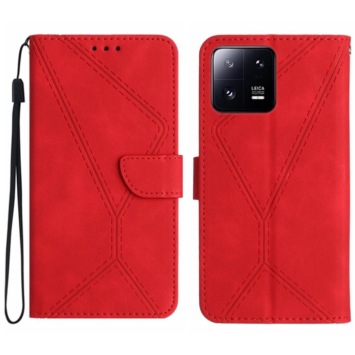 Funda de teléfono de cuero en relieve con costuras, For Xiaomi 13 Ultra, For Xiaomi Redmi Note 12 4G, For Xiaomi Redmi A1 / A2, For Xiaomi Redmi 11A, For Xiaomi Redmi Note 12 Pro+, For Redmi Note 12 Pro 5G, For Xiaomi POCO X5 Pro                       ...