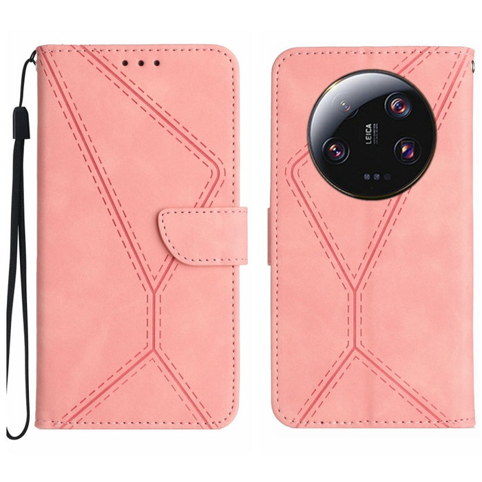 Funda de teléfono de cuero en relieve con costuras, For Xiaomi 13 Ultra, For Xiaomi Redmi Note 12 4G, For Xiaomi Redmi A1 / A2, For Xiaomi Redmi 11A, For Xiaomi Redmi Note 12 Pro+, For Redmi Note 12 Pro 5G, For Xiaomi POCO X5 Pro                       ...
