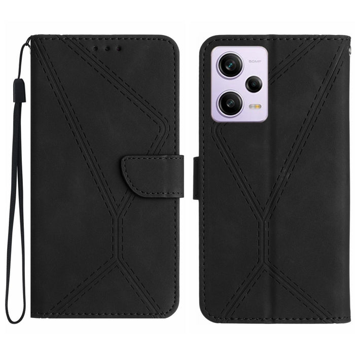 Funda de teléfono de cuero en relieve con costuras, For Xiaomi 13 Ultra, For Xiaomi Redmi Note 12 4G, For Xiaomi Redmi A1 / A2, For Xiaomi Redmi 11A, For Xiaomi Redmi Note 12 Pro+, For Redmi Note 12 Pro 5G, For Xiaomi POCO X5 Pro                       ...