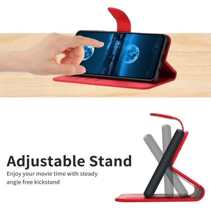 Funda de teléfono de cuero en relieve con costuras, For Redmi Note 11 4G Global, For Xiaomi POCO F4 5G, For Xiaomi Redmi 10A, For Xiaomi Redmi 10C