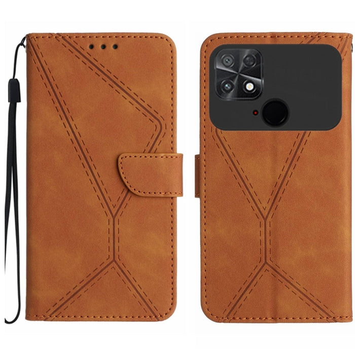 Funda de teléfono de cuero en relieve con costuras, For Xiaomi 13 Ultra, For Xiaomi Redmi Note 12 4G, For Xiaomi Redmi A1 / A2, For Xiaomi Redmi 11A, For Xiaomi Redmi Note 12 Pro+, For Redmi Note 12 Pro 5G, For Xiaomi POCO X5 Pro                       ...