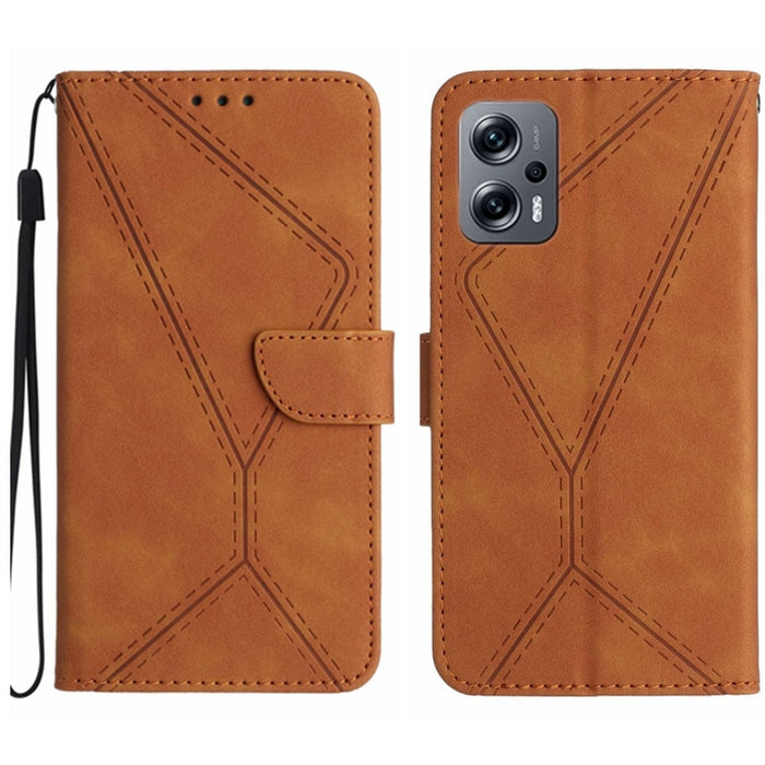 Funda de teléfono de cuero en relieve con costuras, For Xiaomi 13 Ultra, For Xiaomi Redmi Note 12 4G, For Xiaomi Redmi A1 / A2, For Xiaomi Redmi 11A, For Xiaomi Redmi Note 12 Pro+, For Redmi Note 12 Pro 5G, For Xiaomi POCO X5 Pro                       ...