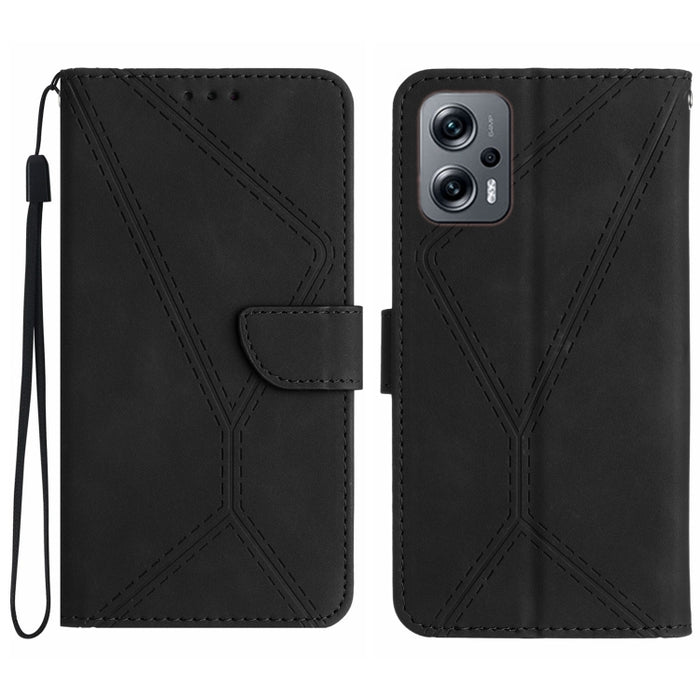 Funda de teléfono de cuero en relieve con costuras, For Xiaomi 13 Ultra, For Xiaomi Redmi Note 12 4G, For Xiaomi Redmi A1 / A2, For Xiaomi Redmi 11A, For Xiaomi Redmi Note 12 Pro+, For Redmi Note 12 Pro 5G, For Xiaomi POCO X5 Pro                       ...