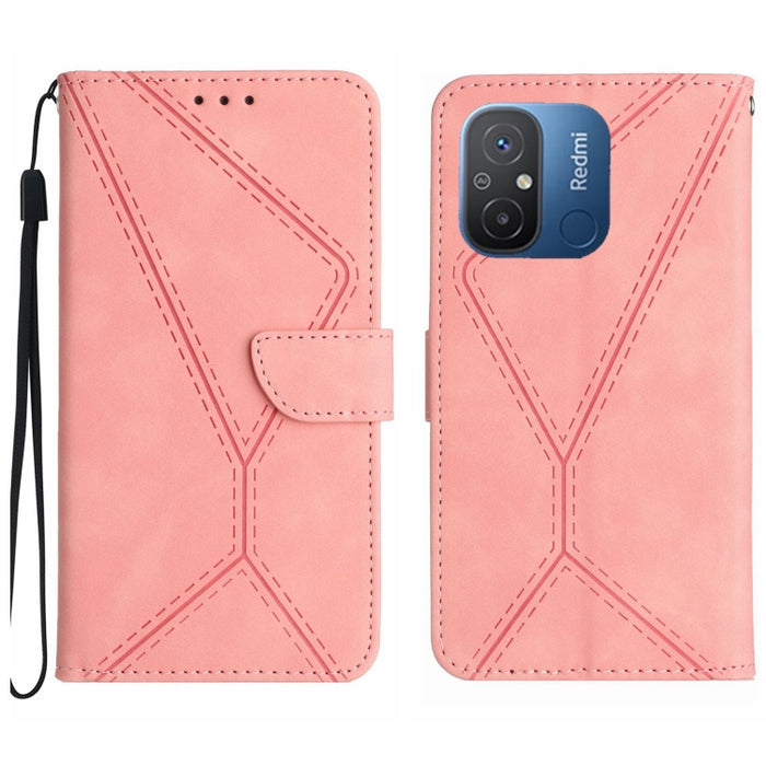 Funda de teléfono de cuero en relieve con costuras, For Xiaomi 13 Ultra, For Xiaomi Redmi Note 12 4G, For Xiaomi Redmi A1 / A2, For Xiaomi Redmi 11A, For Xiaomi Redmi Note 12 Pro+, For Redmi Note 12 Pro 5G, For Xiaomi POCO X5 Pro                       ...