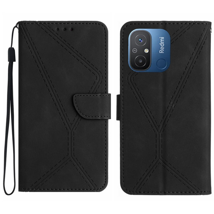 Funda de teléfono de cuero en relieve con costuras, For Xiaomi 13 Ultra, For Xiaomi Redmi Note 12 4G, For Xiaomi Redmi A1 / A2, For Xiaomi Redmi 11A, For Xiaomi Redmi Note 12 Pro+, For Redmi Note 12 Pro 5G, For Xiaomi POCO X5 Pro                       ...