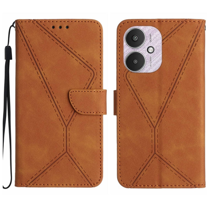 Funda de teléfono de cuero en relieve con costuras, For Xiaomi Redmi 13 4G Global / 5G Global, For Xiaomi Redmi A3, For Xiaomi Redmi Note 13 4G Global, For Xiaomi Redmi 13C 5G, For Xiaomi 14 Ultra, For Xiaomi 14 Pro, For Xiaomi 14, For Xiaomi Redmi 13C...