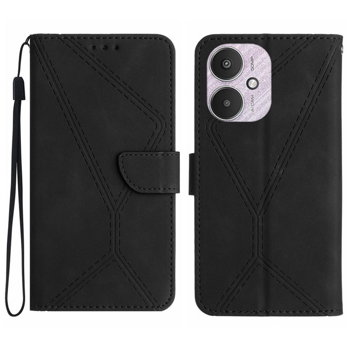 Funda de teléfono de cuero en relieve con costuras, For Xiaomi Redmi 13 4G Global / 5G Global, For Xiaomi Redmi A3, For Xiaomi Redmi Note 13 4G Global, For Xiaomi Redmi 13C 5G, For Xiaomi 14 Ultra, For Xiaomi 14 Pro, For Xiaomi 14, For Xiaomi Redmi 13C...