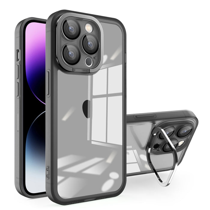 Estuche para teléfono MagSafe transparente mate con soporte de lente invisible