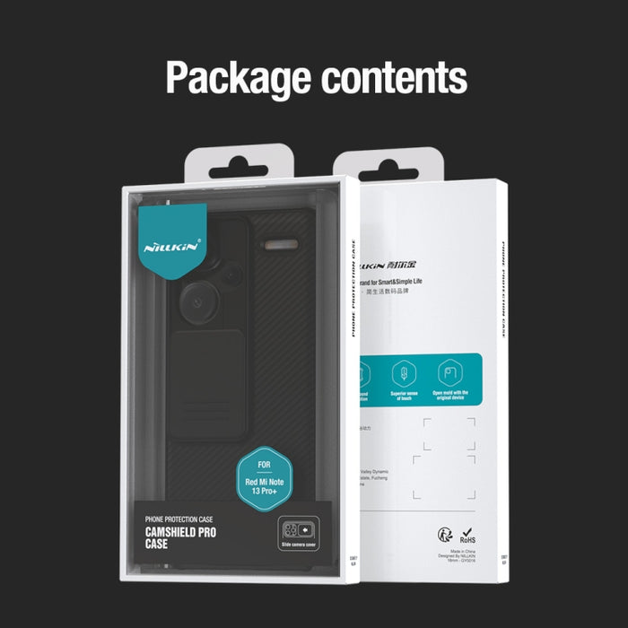 Estuche para teléfono NILLKIN CamShield Pro PC, For Xiaomi Redmi Turbo 3, For Xiaomi Redmi Note 13 Pro+ 5G, For Xiaomi Redmi Note 13 Pro 5G, For Xiaomi Redmi K60 Ultra, For Xiaomi Redmi K70 / K70 Pro, For Xiaomi Redmi Note 12 Turbo / Poco F5