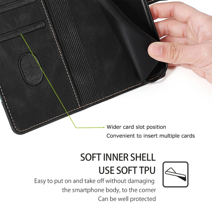 Estuche para teléfono de cuero con hebilla magnética y sensación de piel, For Xiaomi Redmi Turbo 3 5G, For Xiaomi Civi 4 Pro, For Xiaomi Redmi A3 4G, For Xiaomi Redmi Note 13 4G, For Xiaomi Redmi Note 13R Pro 5G, For Xiaomi 14 Ultra 5G                 ...