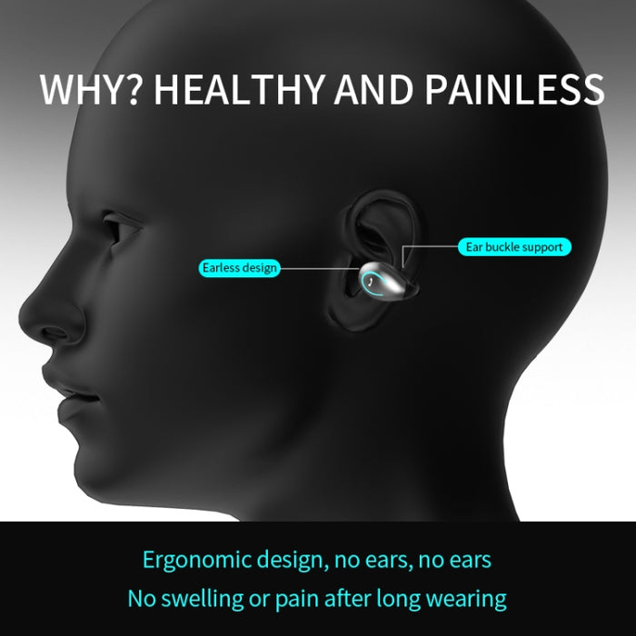 YX08 Ultraligero Ear-hook Estéreo Inalámbrico V5.0 Auriculares Bluetooth