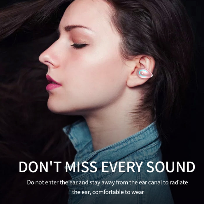 YX08 Ultraligero Ear-hook Estéreo Inalámbrico V5.0 Auriculares Bluetooth