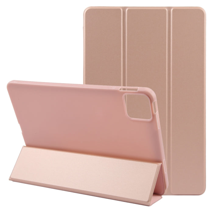 Estuche de cuero para tableta con tres pliegues, For Xiaomi Pad 7 / Pad 7 Pro, For Xiaomi Pad 6 Max 14, For Xiaomi Redmi Pad SE 2023, For Xiaomi Pad 6 / Pad 6 Pro