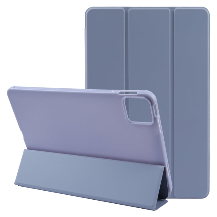Estuche de cuero para tableta con tres pliegues, For Xiaomi Pad 7 / Pad 7 Pro, For Xiaomi Pad 6 Max 14, For Xiaomi Redmi Pad SE 2023, For Xiaomi Pad 6 / Pad 6 Pro