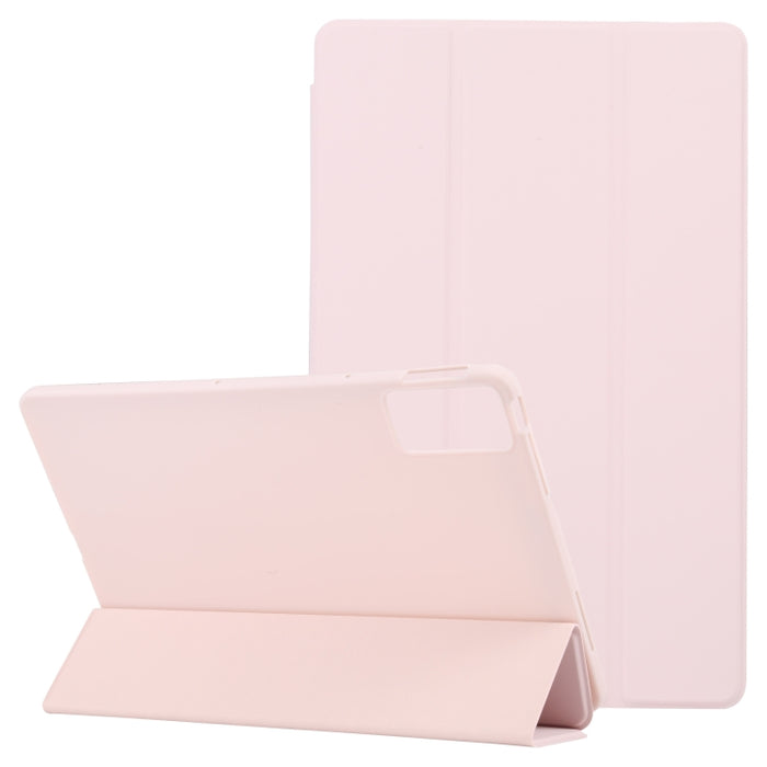Estuche de cuero para tableta con tres pliegues, For Xiaomi Pad 7 / Pad 7 Pro, For Xiaomi Pad 6 Max 14, For Xiaomi Redmi Pad SE 2023, For Xiaomi Pad 6 / Pad 6 Pro