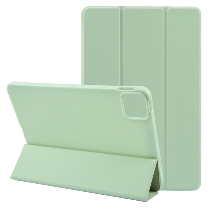 Estuche de cuero para tableta con tres pliegues, For Xiaomi Pad 7 / Pad 7 Pro, For Xiaomi Pad 6 Max 14, For Xiaomi Redmi Pad SE 2023, For Xiaomi Pad 6 / Pad 6 Pro