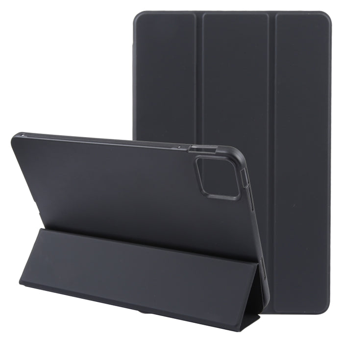 Estuche de cuero para tableta con tres pliegues, For Xiaomi Pad 7 / Pad 7 Pro, For Xiaomi Pad 6 Max 14, For Xiaomi Redmi Pad SE 2023, For Xiaomi Pad 6 / Pad 6 Pro