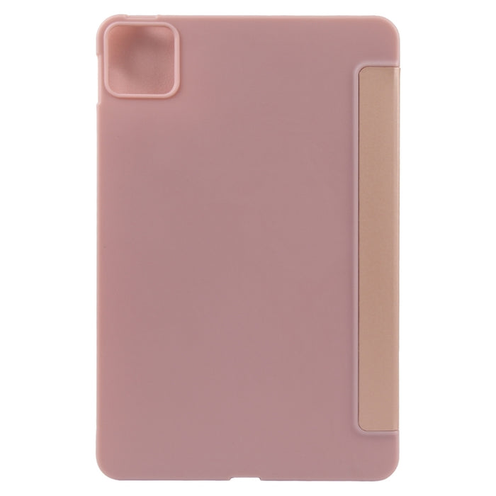 Estuche de cuero para tableta con tres pliegues, For Xiaomi Pad 7 / Pad 7 Pro, For Xiaomi Pad 6 Max 14, For Xiaomi Redmi Pad SE 2023, For Xiaomi Pad 6 / Pad 6 Pro